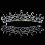 Wedding Bridal Princess Austrian Stunning Crystal Hair Tiara Crown Veil Headband